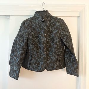 Akris Punto Floral Jacquard Coat